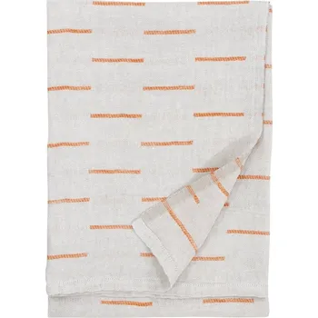 Ručník Lapuan Kankurit Lněný ručník Paussi, len-oranžový, Rozměry 48x70 cm