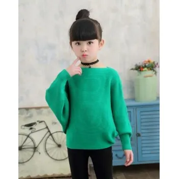 Chlapecký svetr Dívčí svetřík s netopýřími rukávy Barva: zelená, Velikost: 14 let (160)