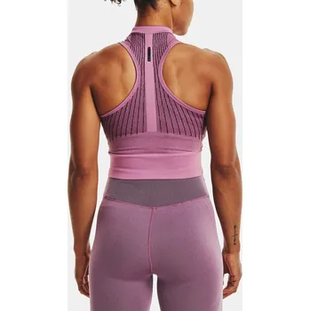 Dámské sportovní tílko Under Armour Rush Seamless Crop Top-PPL - fialové Velikost: M