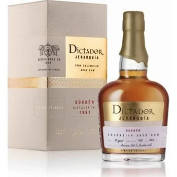 Rum Dictador Jerarquia Borbon 39y 1981 0,7l 43%