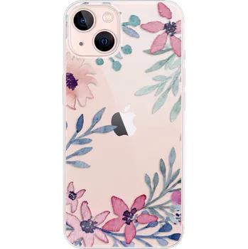 Odolné silikonové pouzdro iSaprio - Leaves and Flowers - iPhone 13