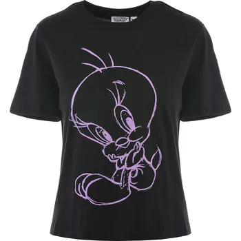 Dámské tričko ČERNÉ TRIČKO TWEETY Jacqueline de Yong