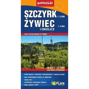 Cestování Mapa sztabowa - Szczyrk, Żywiec i okolice 1:25 000 - Praca zbiorowa