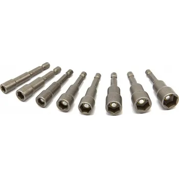 Gola hlavice Nástavce nástrčné 6 hran, CrV,&nbsp;6 - 13 mm, sada 8 dílů (TrueTech)