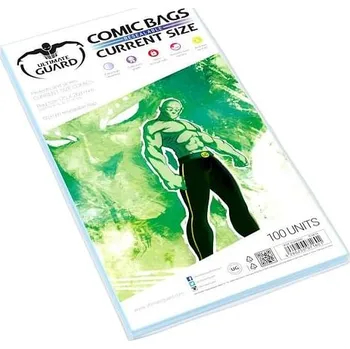 Příslušenství ke karetním hrám Ultimate Guard Obaly na komiksy Comic Bags zavírací (UG) 17,5 x 26,8 cm, 100ks