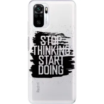 Pouzdro na mobilní telefon Odolné silikonové pouzdro iSaprio - Start Doing - black - Xiaomi Redmi Note 10 / Note 10S