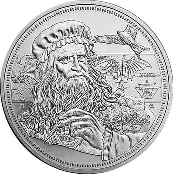Stříbrná mince Leonardo da Vinci 1 Oz 2021 (Icons of Inspiration) - (2.)
