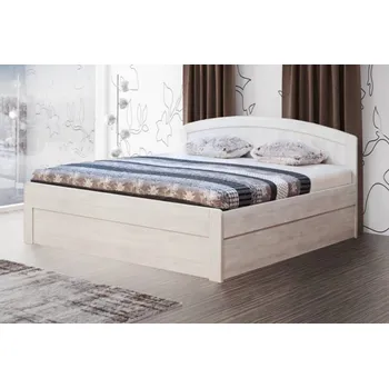 Ložnice BMB MARIKA ART - masivní dubová postel s úložným prostorem, dub masiv