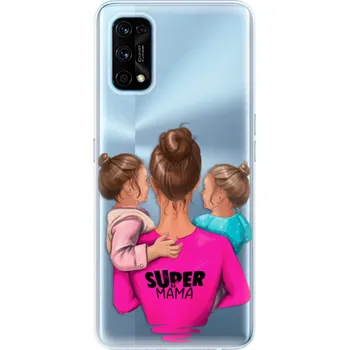 Pouzdro na mobilní telefon Odolné silikonové pouzdro iSaprio - Super Mama - Two Girls - Realme 7 Pro