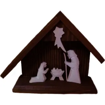 Betlém Drewfilip Dřevěný vánoční dřevěný betlém mini
