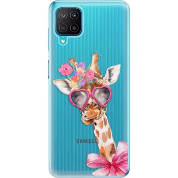 Pouzdro na mobilní telefon Odolné silikonové pouzdro iSaprio - Lady Giraffe - Samsung Galaxy M12