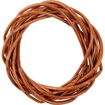 Věnec VĚNEC PROUTÍ - MEDOVÁ Velikost: 15 cm