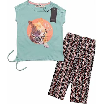 Emoi dívčí světle zelený set triko+legíny Velikost: 110