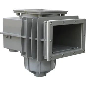 Vágner Pool SKIMMER V20 ABS do fólie, 200 x 150 mm, s mosaznými zástřiky - Šedý