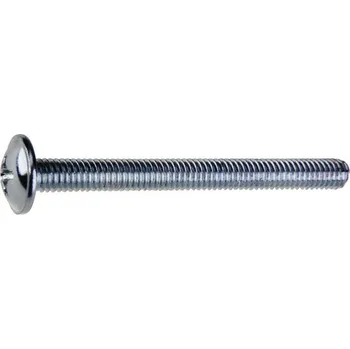 Šroub Metrický šroub okrasný M5x20 PH, plochá široká půlkulatá hlava, zinek bílý, 300ks