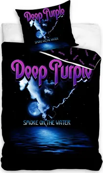 Ložní povlečení Carbotex Deep Purple Smoke On the Water 140 x 200, 70 x 90 cm zipový uzávěr