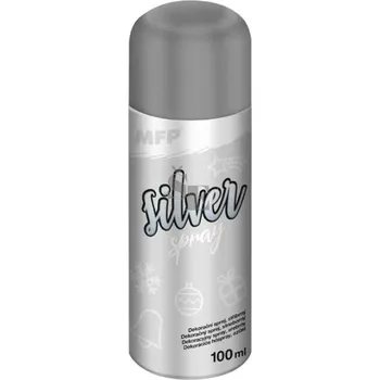 Vánoce Dekorační spray metal stříbrný 100 ml 8885891, MFP paper