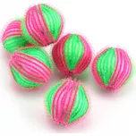 Prací kuličky se suchým zipem do pračky na odstranění nečistot – set 6 ks