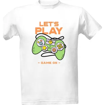 Tričko s potiskem Herní konzole - Let`s play pánské