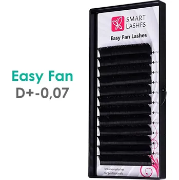 Umělé řasy Easy Fan - D+ - 0.07