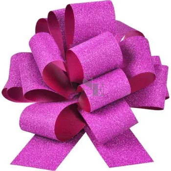 Stahovací mašle Glitrová 30x1080mm růžovofialová 5660262, MFP paper