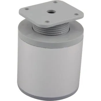 Nábytkové kování Strong Nábytková nožka kulatá s rektifikací 60 x 100 eloxovaný hliník