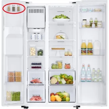 Příslušenství pro lednici Samsung DA97-19099A 1. přihrádka z vrchu v levé části dveří mrazničky pro americkou ledničku