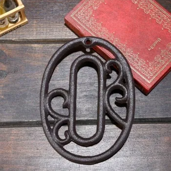 Litinové, železné číslo 0, dekorace na dům, domovní číslo na hřebík