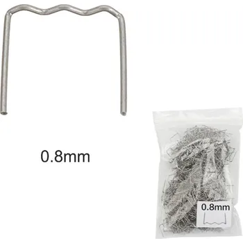 Spona do sešívačky Spony pro sešívačku plastů - plochá vlna 0,8 mm, 100ks