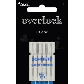 Nástroj na niť a příze Jehly pro overlocky TEXI OVERLOCK HAx1 SP 5x90