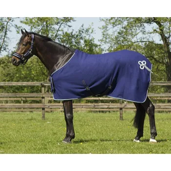 Deka pro koně QHP Deka odpocovací Ornament QHP, blue/silver Délka zad: 135 cm
