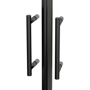 Sprchový úchyt tyčový černý