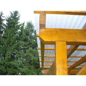 Polykarbonátová deska ELYPLAST Sklolaminátová deska vlnitá ELYPLAST PLUS 76/18, čirá, tl.1mm, š.1200mm, 1xUV