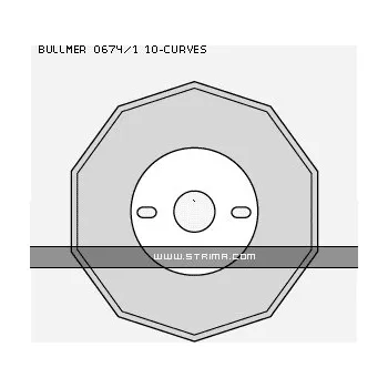 Řezný kotouč Kruhový nůž 10-hranný 100x10mm BULLMER 0674/1 ROUND BS