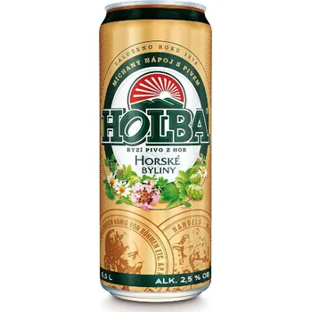 Pivo Holba Horské byliny 0,5 l plech