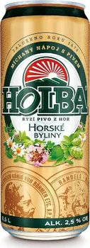 Pivo Holba Horské byliny 0,5 l plech