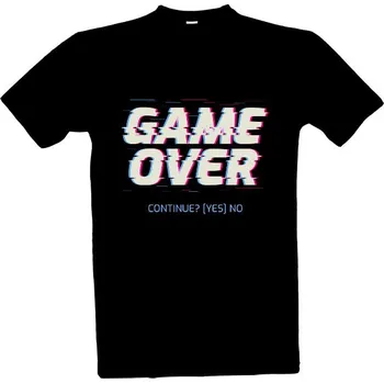 Pánská móda Tričko s potiskem Gamer over pánské