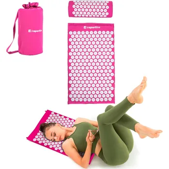 Masážní přístroj Insportline Akupresurní podložka a polštář Alavea (Barva: zelená)