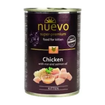 Krmivo pro kočku 12ks Nuevo kotě kuře konzerva 400g