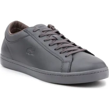 Pánské polobotky Pánské boty Straightset 4 Srm Gry Leather M 30SRM4015 - Lacoste EU 46,5