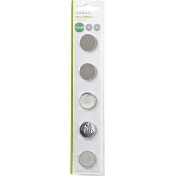 Článková baterie CR2430 Baterie lithiová Nedis balení 5 ks BALCR24305BL