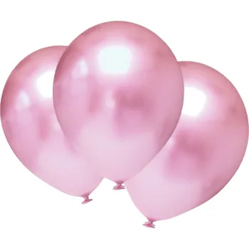 Balónek Balónky chromové světlerůžové 6 ks 30 cm Balonky.cz b81004-1