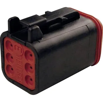 Elektrický konektor TE Connectivity DT 06-6 S-CE06 kulatý faston, 1 ks