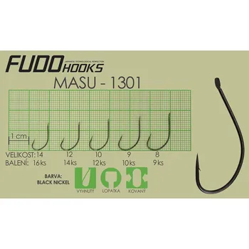 Rybářský háček Fudo Masu 10 (bal.12ks)