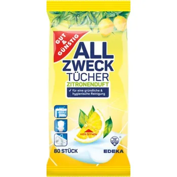 Gut & Günstig Univerzální čistící ubrousky Lemon 80 ks
