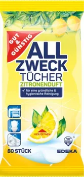 Hygienický ubrousek Gut & Günstig Univerzální čistící ubrousky Lemon 80 ks