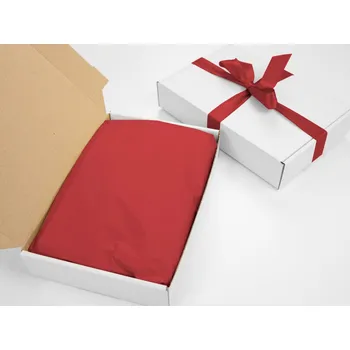 Balící papír Eobaly.cz 240 ks - Hedvábný papír 500x750 tmavě červený