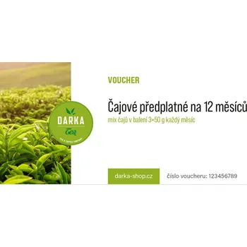 Čaj Čajové předplatné na 12 měsíců - MIX čajů