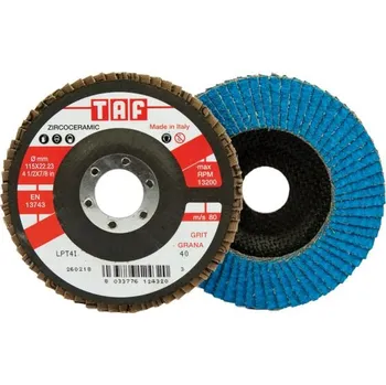 Brusný kotouč CMN-KARNASCH Lamelový kotouč LPT Line 115 Zrnitost: 40, Typ: kónický, Podklad brusiva: polyester + bavlna