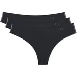 kalhotky Under Armour Pure Stretch Thong 3 Pack - 001/Black S